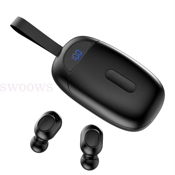 Bluetooth 5.0 Earphone Headset TWS Wireless Mini Earbuds Stereo Bass Headphones