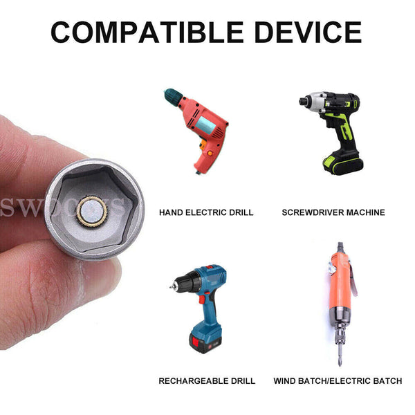 19mm Caravan Leg Winder Magnetic Hexagon Socket Adaptor for Drill Impact Driver