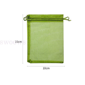 50/100x Fruit Net Bags Agriculture Garden Vegetable Protection Mesh Insect Proof