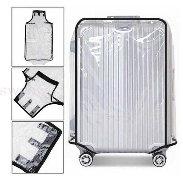 Transparent Waterproof PVC Travel Luggage Protector Clear Suitcase Cover 26"-30"