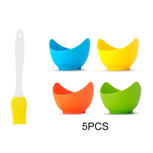 4-16Pcs Silicone Egg Poacher Poaching Pods Pan Poached Cups Moulds For Kitchen