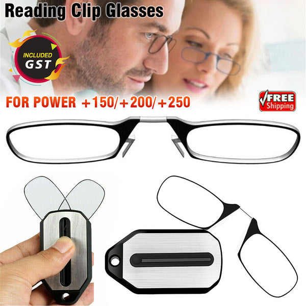 Reading Glasses Flexible Portable Mini Nose Clip Wallet Pocket Phone 1.5 2.0 2.5
