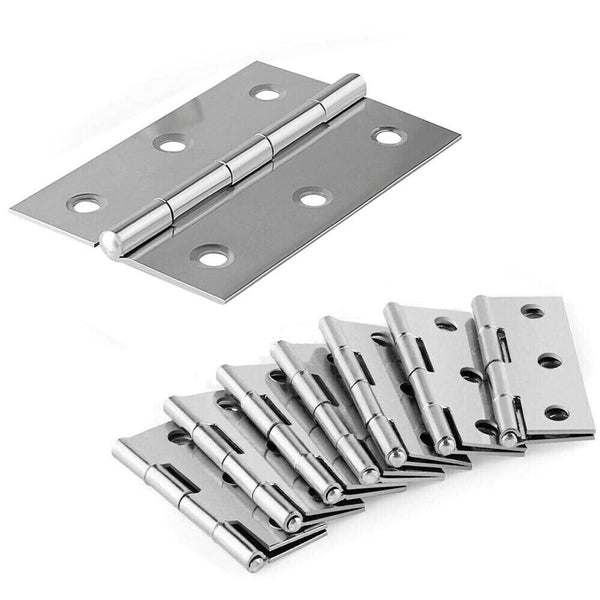 UP TO 20Pcs Stainless Steel Butt Hinges Door Window Cabinet Bearing Hinges new