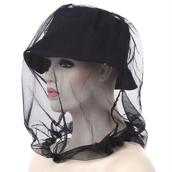 1-5X Mosquito Head Net Insect Mesh Hat Bee Bug Mozzie Protector Outdoor Fishing