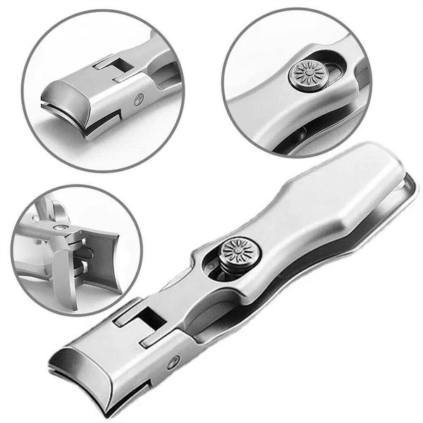 Ultra Sharp Nails Clippers Portable Steel Anti Splash Jaw Wide Opening