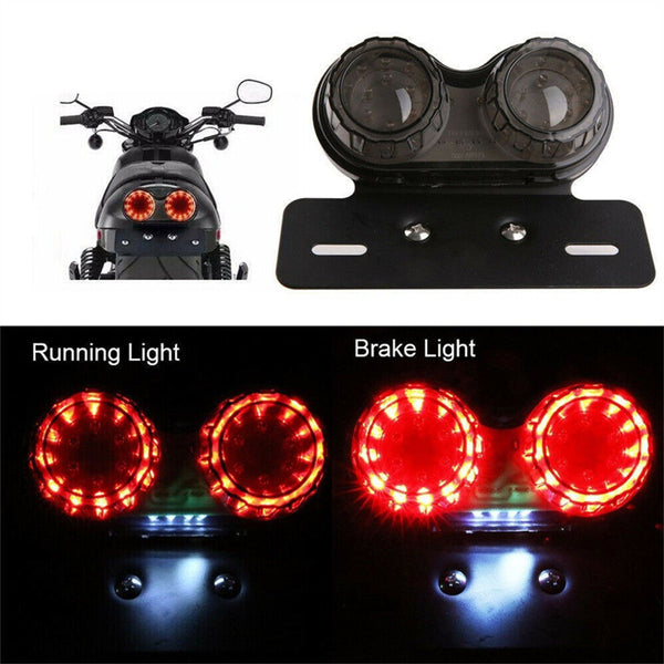 Universal Motorcycle 40 LED Rear Tail Light Motorbike Twin Brake Indicator Lamp