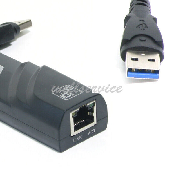 USB 3.0 To RJ45 Gigabit Plug & Play1000 Mbps Ethernet Adapter Network Lan Card