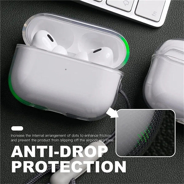 Clear Case Cover Soft Waterproof Holder Strap Lanyard For Airpods Pro 2 2022 3rd