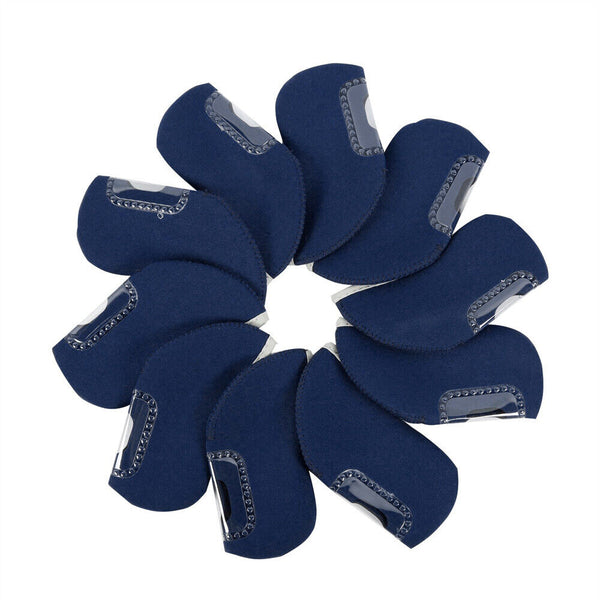 10Pcs Iron Head Covers Golf Head Protector Golf Head Covers Golf Club Protector.