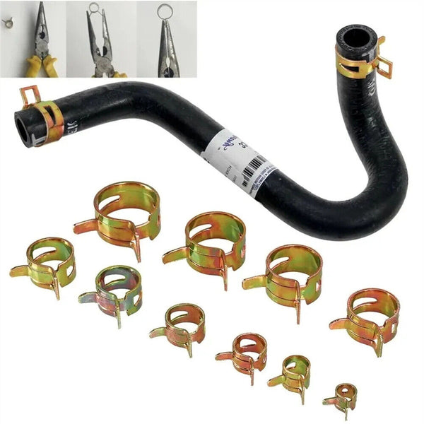 Spring Hose Clamps Water Pipe Tube Clip Petrol Fuel Line Adjustable Range Kit AU