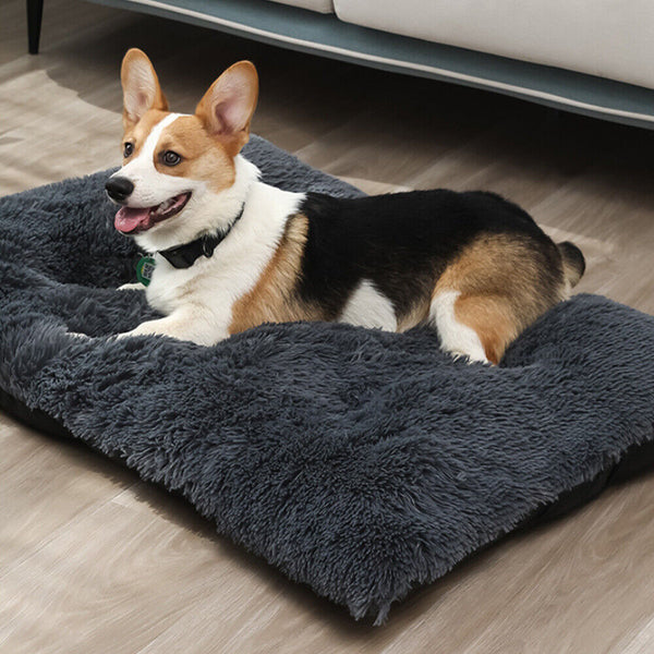 Pet Bed Dog Calming Washable Soft Warm Plush Mattress Cushion Extra Large HOT