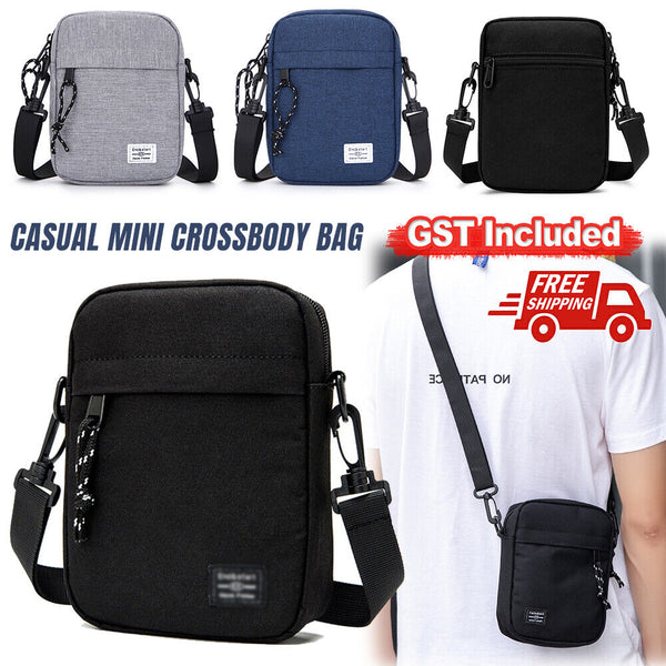 Casual Mini Crossbody Bag Small Mens Shoulder Bag Messenger Phone Bag Chest Pack