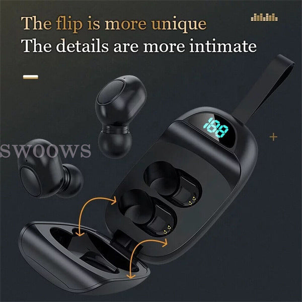 Bluetooth 5.0 Earphone Headset TWS Wireless Mini Earbuds Stereo Bass Headphones