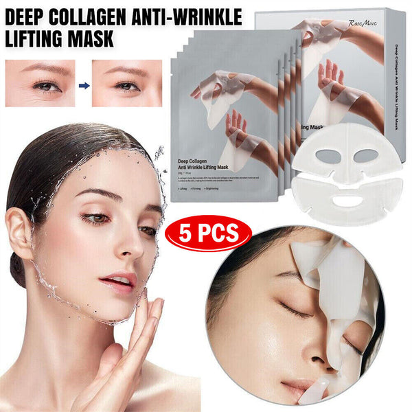 UP50pcs Deep Collagen Anti-Wrinkle Lifting Mask Collagen Mask Bio Collag Facial