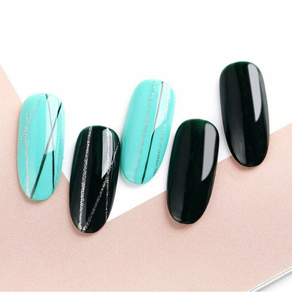 8PCS Acrylic Nail Art Brush Pen UV Gel Painting Drawing Liner Polish Brushes AU