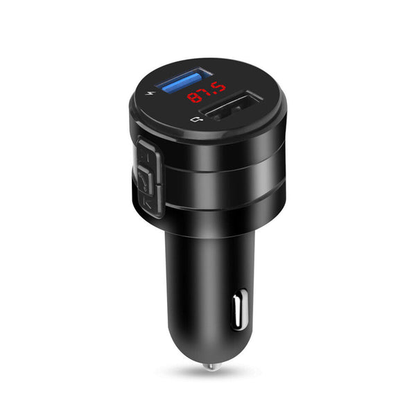 Handsfree Bluetooth 4.2 FM Transmitter Wireless Car Charger USB Kit Radio Player