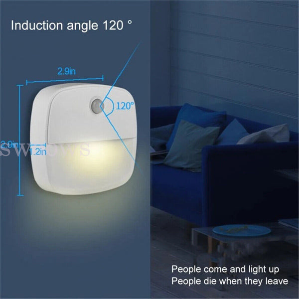 3 pack Durable Night Light Cordless Smart Closet Corridor Motion Sensor PIR