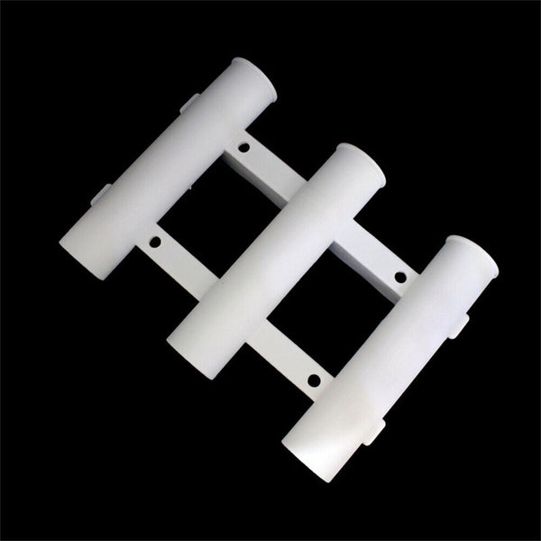 Fishing Rack 3 Tube Rod Holder Rack  Bracket Socket Boat Kayak Plastic Holder AU