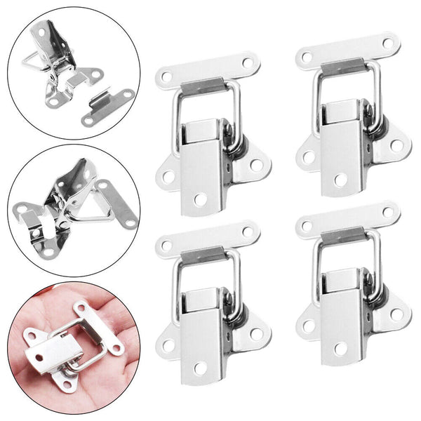 UP20PC Stainless Steel Clasp Case Clip Loop Suitcase Box Trunk Latch Lock Guitar