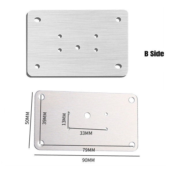 Kitchen Cupboard Door /Hinge Repair Kit Hinge Repair Plate Cabinet Mount-Tool AU