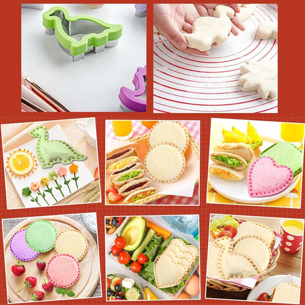 19 / 21Pcs Sandwich Cutter and Sealer Set DIY Cookie Cutters for K*h*