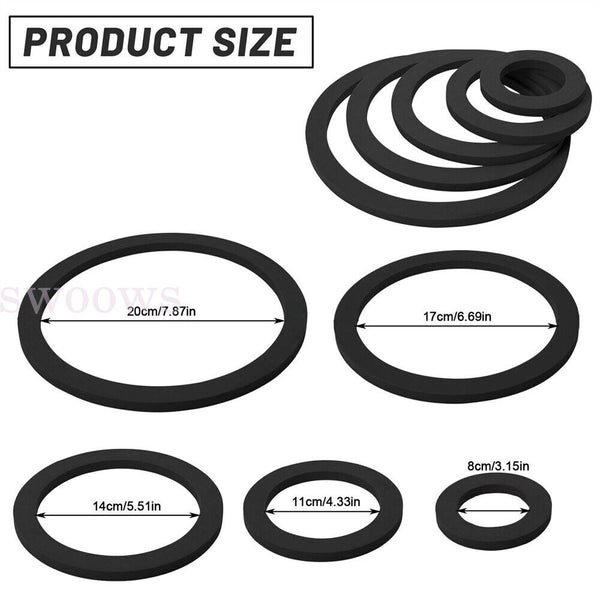 5/10 x 80-200mm Fish Feeding Rings Aquarium Tank Station Floating Food Feeder