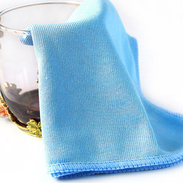 UP20x Microfibre Glass Cleaning Cloth Car Towel Window Dish Washing 30x30cm