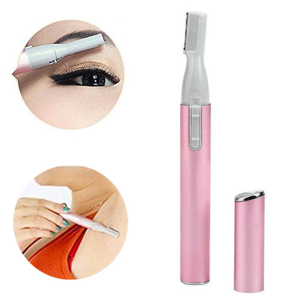 Lady Portable Face Hair Electric Eyebrow Bikini Legs Trimmer Shaver Remover Gift