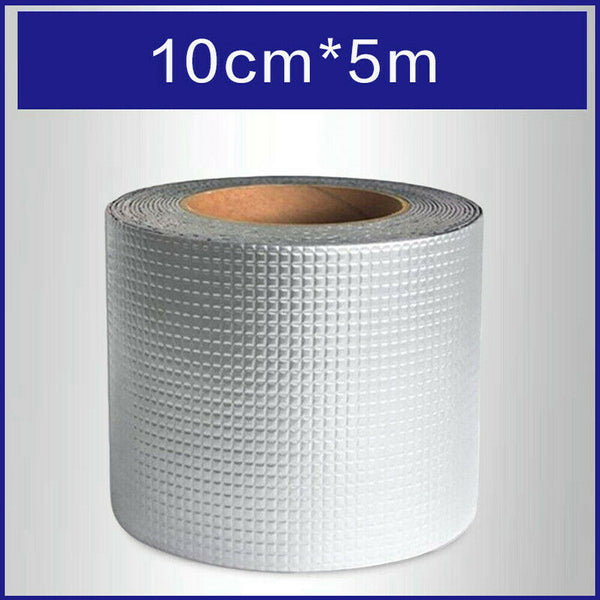 5m Waterproof Tape Butyl Rubber Aluminium Foil Roof Pipe Caravan Repair Flashing