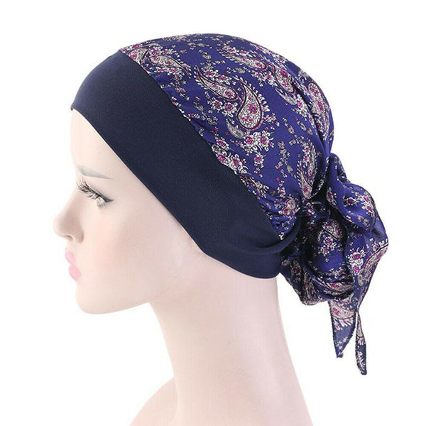 Womens Muslim Hijab Cancer Chemo Hat Turban Cap Cover Hair Loss Head Scarf Wrap