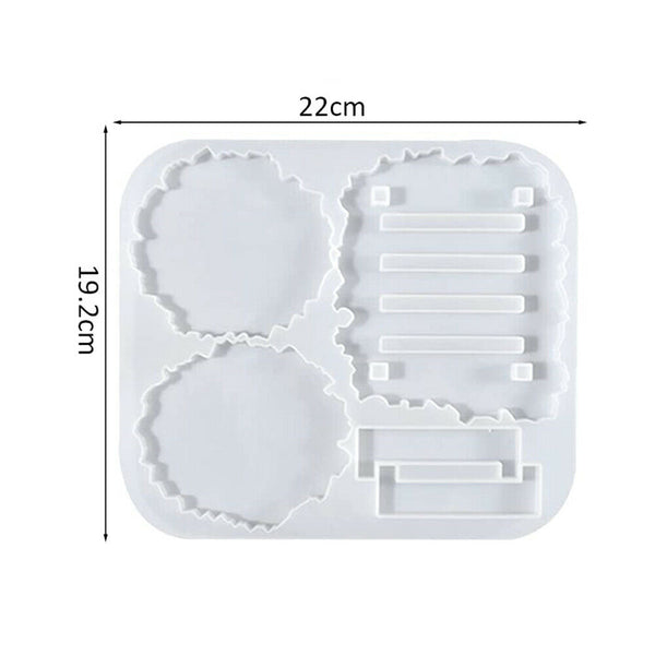 Silicone Coaster Mat Storage Holder Resin Epoxy Mold Casting Pad Mould Craft