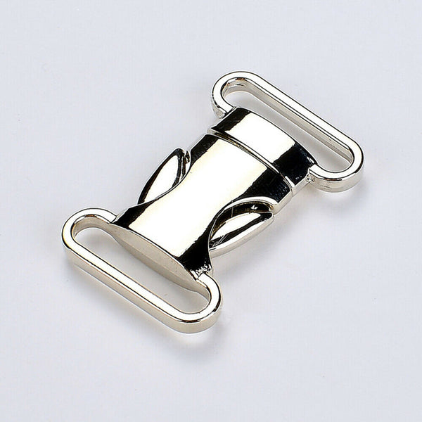 5/10 Metal Quick Side Release Buckle Slider Clip For Webbing Strap Belt DIY 20mm