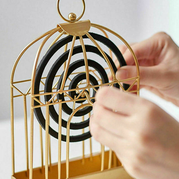 Mosquito Coil Holder Outdoor Birdcage Decor Burner Repellant Garden Mozzie Home