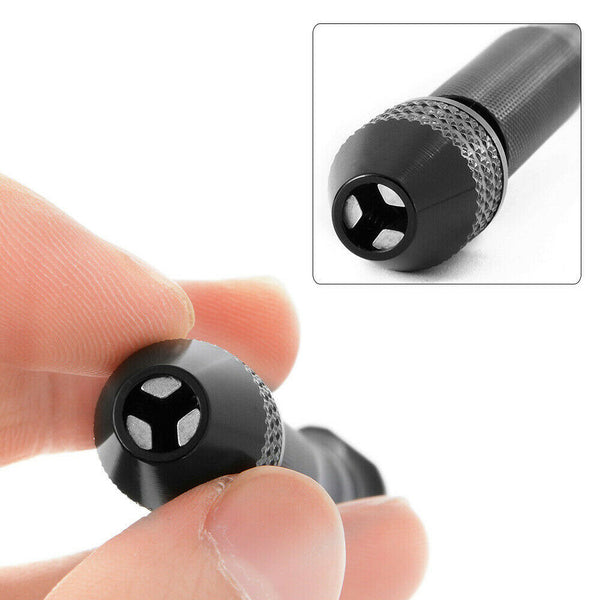 Mini Micro Hand Drill Bit with Keyless Chuck + 10 Twist Drills Rotary Tool BI338