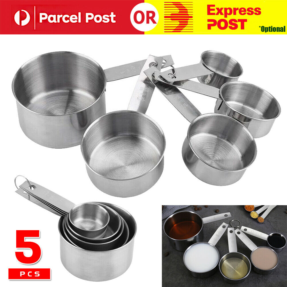 Stainless Steel Measuring Cups and Spoons Set Kitchen Baking Gadget Tools