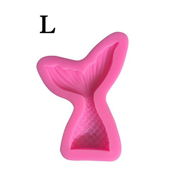 Silicone Mermaid Tail Cake Fondant Mold Chocolate Baking Mould Decor Sugarcraft