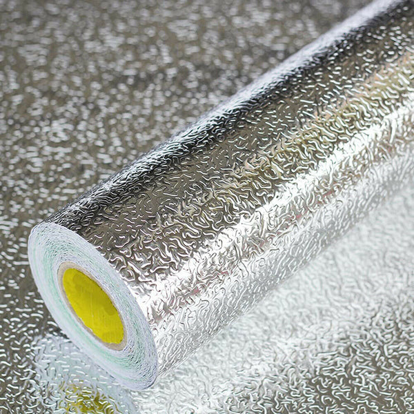 Aluminum Foil Sticker Oil-proof Waterproof Kitchen Cabinet Wall Self Adhesive