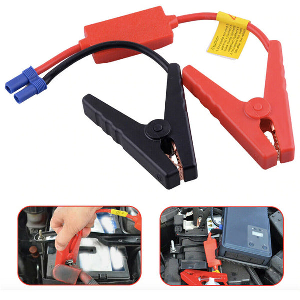 Car Portable Jump Starter Cable Alligator Clamp Clip Connector Battery EC5 Plug