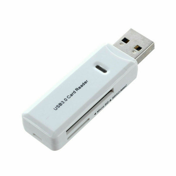 2in1 USB 3.0 Memory Card Reader Micro SD SDXC MMC TF LED Adapter For Mac Wins