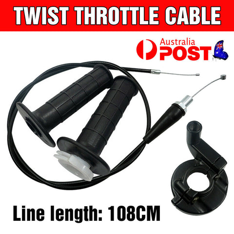 Twist Throttle Housing Hand Grip+ 108CM Cable 110cc 250cc PIT PRO Quad Dirt Bike