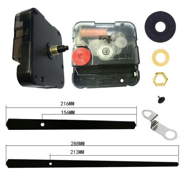 3/5x DIY High Torque Quartz Clock Movement Motor Mechanism Kit Fitting Long Hand