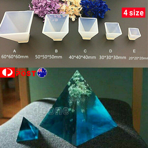 Pyramid Silicone Mould DIY Resin Decorative Mold Craft.Jewelry Making Mold Decor