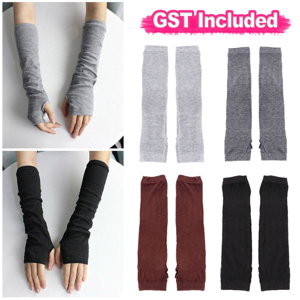 Stretchy Arm Warmers Long Fingerless Gloves Fashion Mittens Women Hot clothing