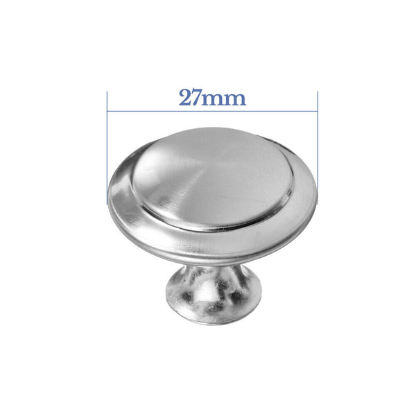 UP Stainless Steel Door Knobs Cabinet Handles Cupboard Drawer Kitchen 27MM