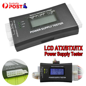 PC Computer LCD 20/24 Pin ATX SATA Digital Power Supply Diagnostic Tester Tool