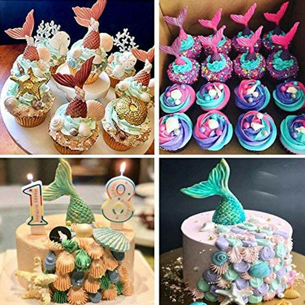 Mermaid Tail Silicone Cake Mold Jelly Cookies Chocolate Baking Mould Ice Cube