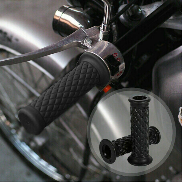 Motorcycle Rubber Gel Hand Grips For 7/8" 22mm Handlebar Sports Bike Universal