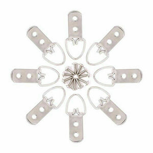 50 Sets Heavy Duty D-Ring Painting Picture Frame Hanger Hanging Hooks + Screw