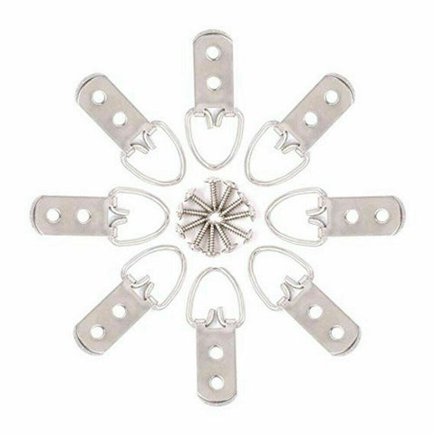 50 Sets Heavy Duty D-Ring Painting Picture Frame Hanger Hanging Hooks + Screw