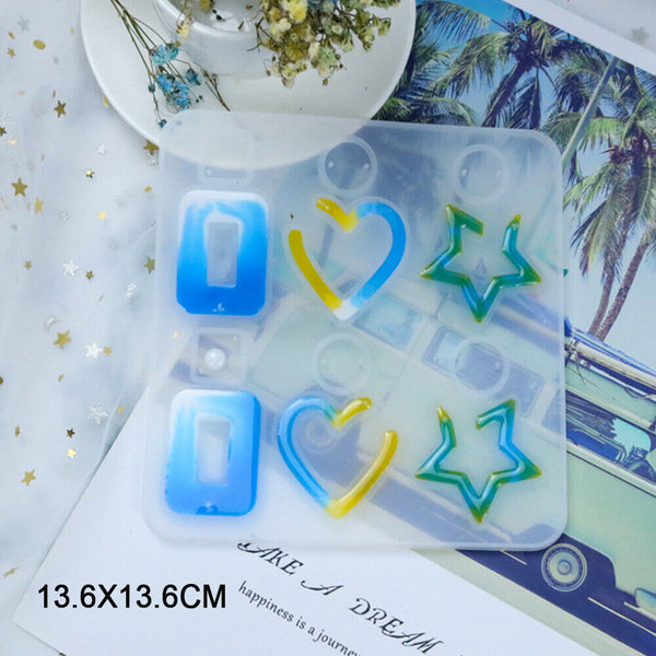 DIY Silicone Earring Pendant Mold Making Jewelry For Resin Necklace Mould Craft